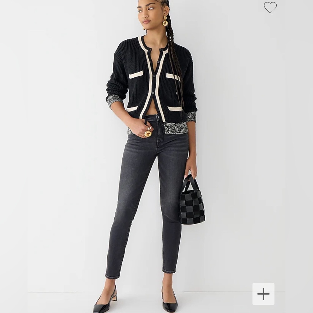 J. Crew Toothpick Black Jeans 28T